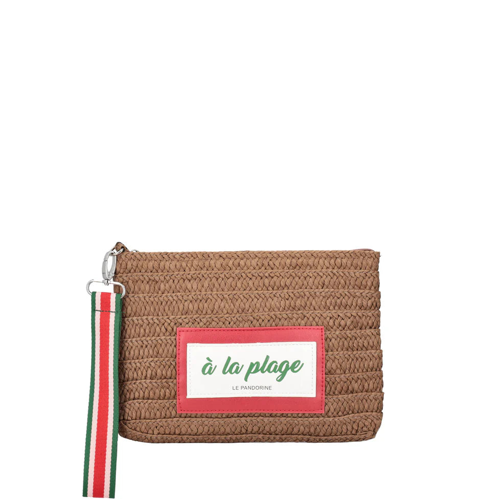 POCHETTE MARE IN PAGLIA LEPANDORINE