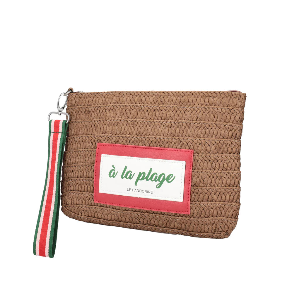 POCHETTE MARE IN PAGLIA LEPANDORINE
