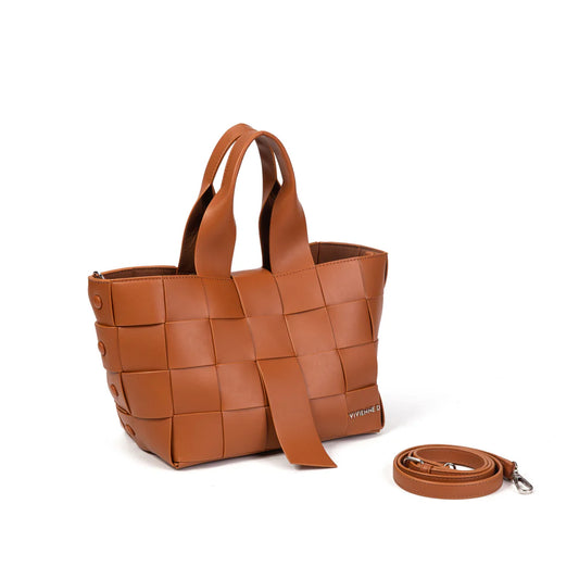 SHOPPER CUBE VIVIENNE D CUOIO
