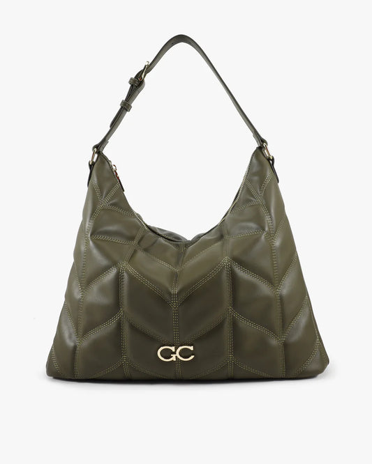 BORSA A SPALLA VERDE GIO CELLINI