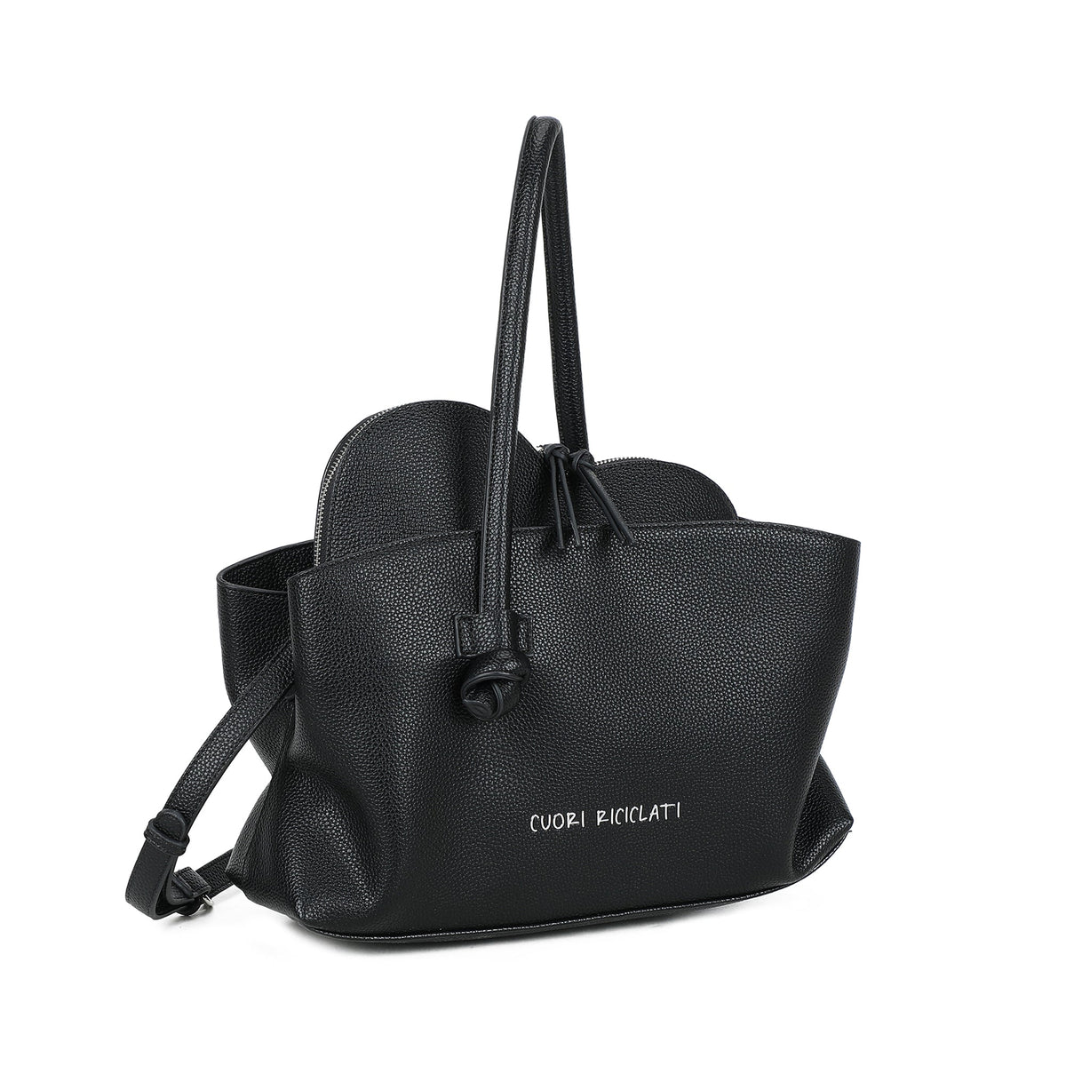 BORSA A SPALLA CUORI RICICLATI