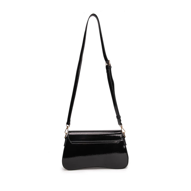 POCHETTE CON TRACOLLA IN VERNICE VIVIENNED