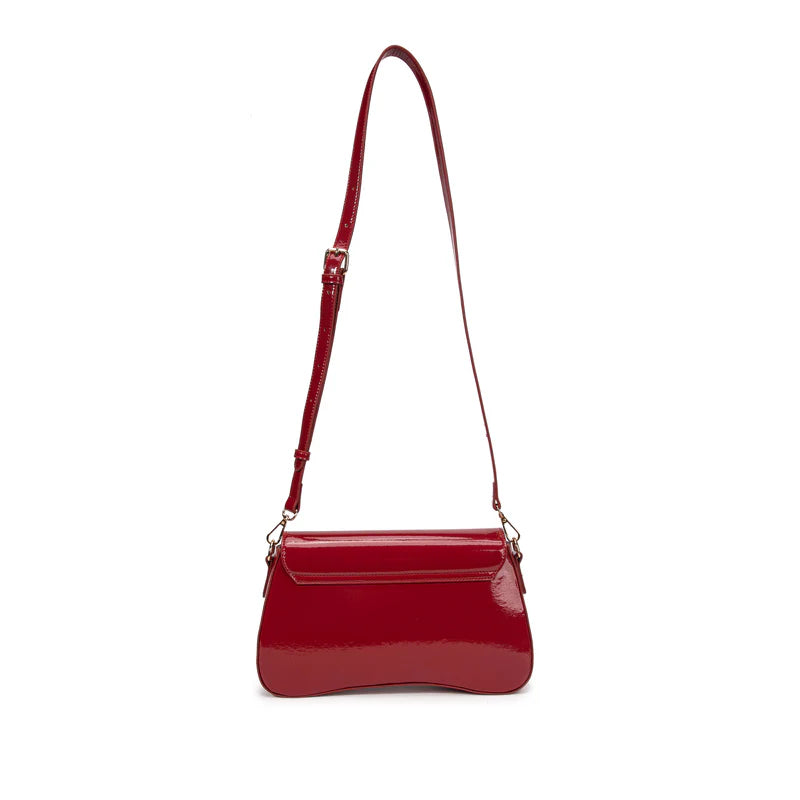 POCHETTE CON TRACOLLA IN VERNICE VIVIENNED